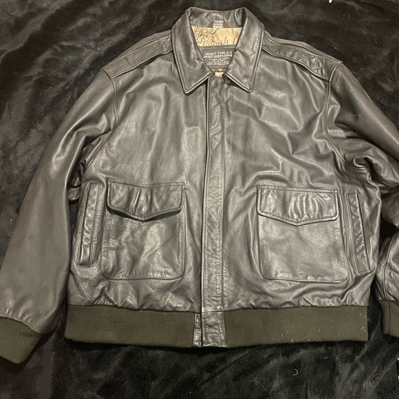Leather Army Airforce flight jacket